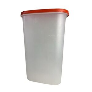 Vintage Tupperware Modular Mates 1615-2 12¼ Cup Paprika Rust Red Orange Lid Tall